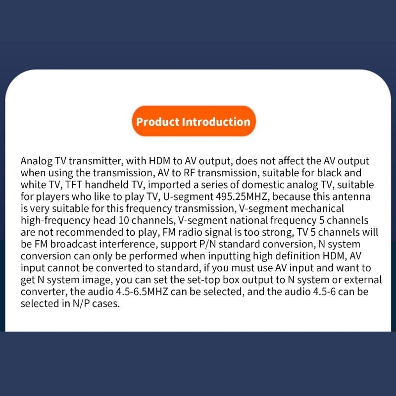 Versatile TV Transmission System with Multiple Interfaces Powerful & Energy TV  for Various Scenarios