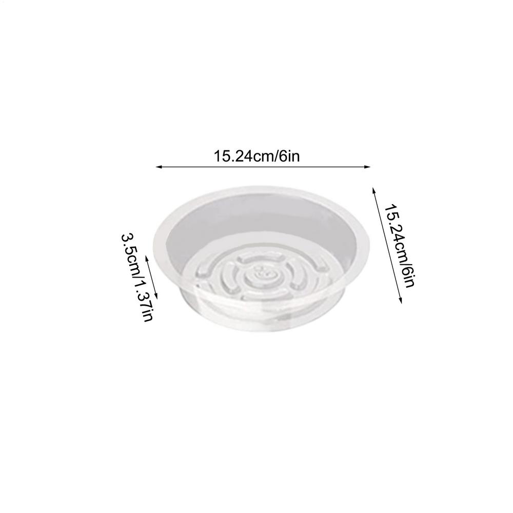 Flower Pot Tray Transparent Flower Pot Trays 5X Indoor and Outdoor Plant Saucer Pot Trays Plants Transparent plant tray