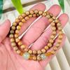 Green Sandalwood & Aventurine Double-Strand Buddhist Bead Bracelet for Men & Women