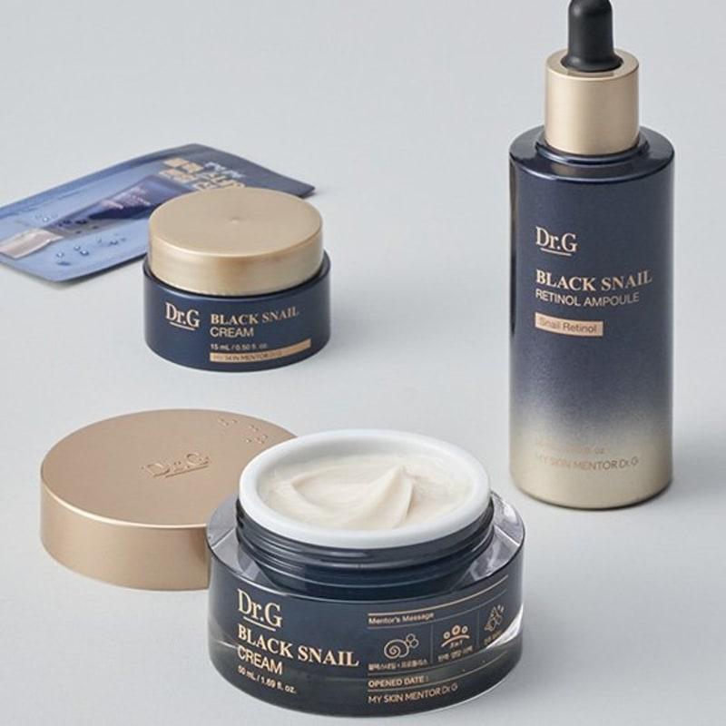 Dr.G Black Snail Retinol Ampoule 50ml + Cream 50ml Exclusive Plan (+Cream 15ml, Sun 2ml Free)
