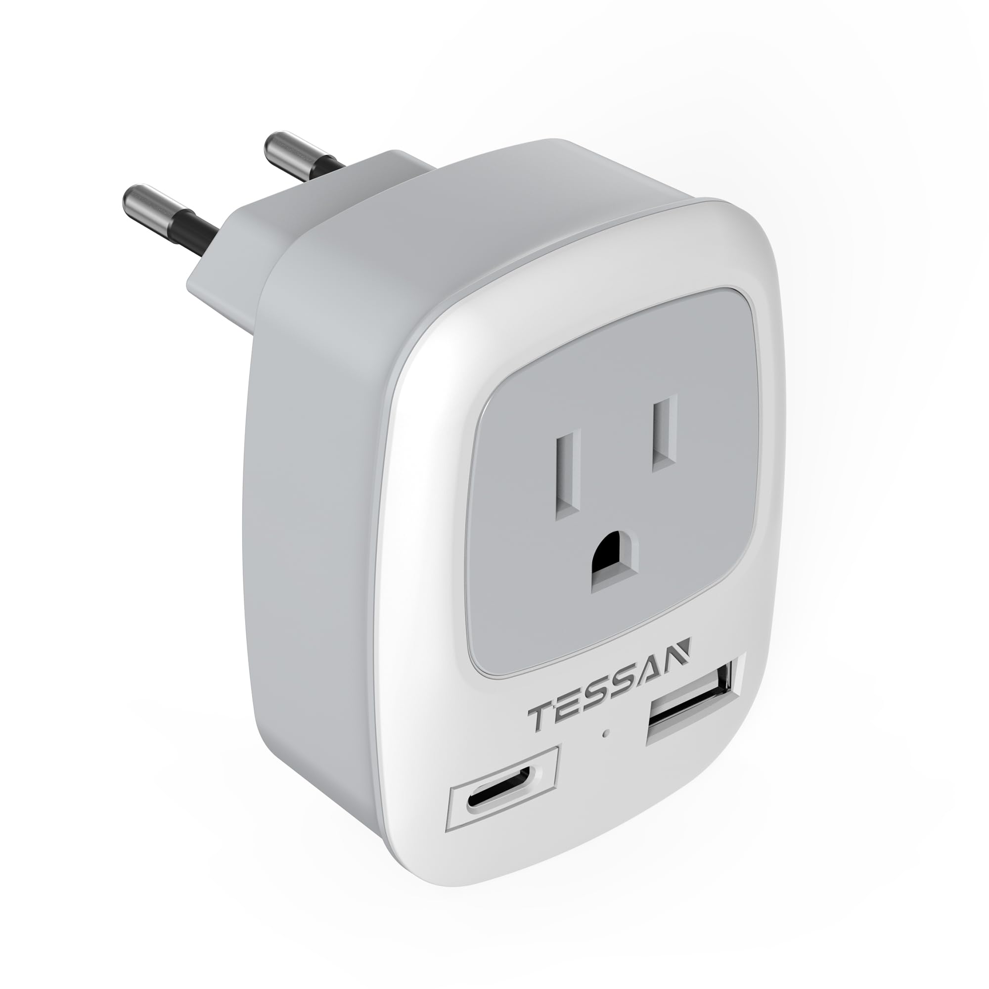 

Conversion Plug C Type Compatible with Korea TESSAN Overseas Conversion Plug with and Compatible with overseas outlets Compatible with Convenient