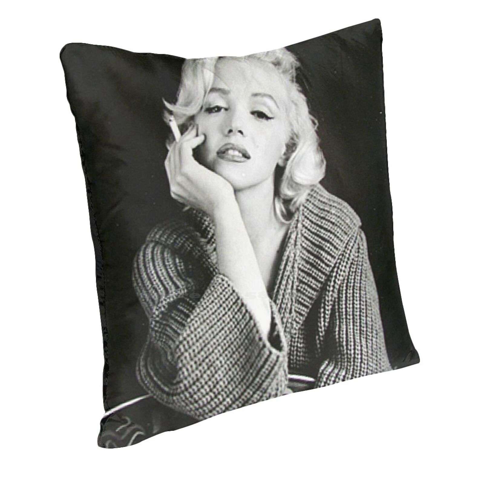 Posing With Guitar Home Sofa Car Cushion Cover Pillowcase Marilin Monroe Marilyn Monroe Facemask Marilyn Monroe Cup Marilyn Peach skin 18*18(CM)-1Pcs