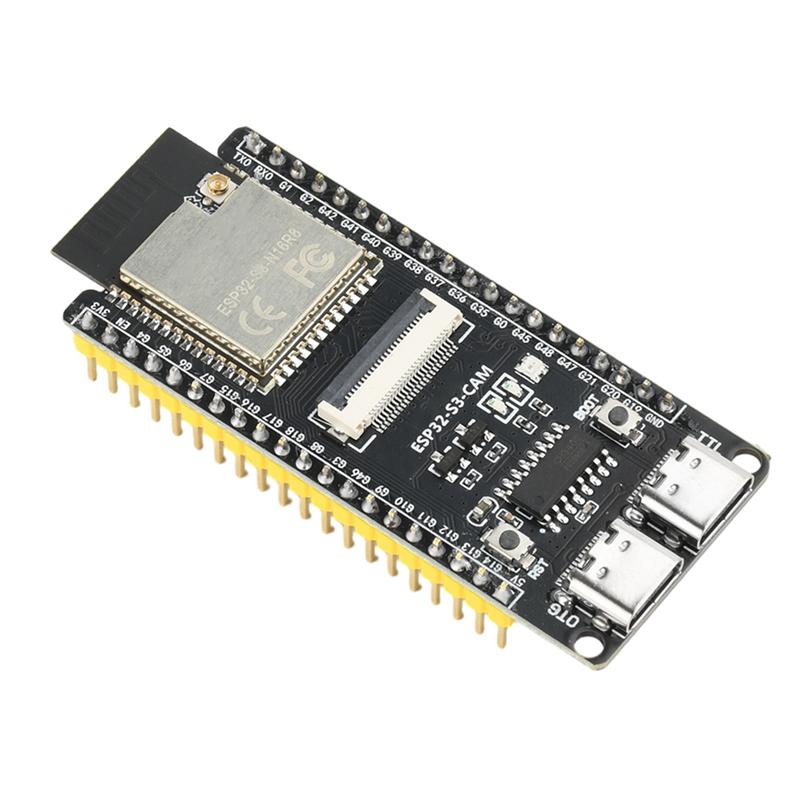ABUO-ESP32-S3-N16R8 ESP32-S3-CAM Development Board Featuring Wifi Bluetooth Core CH340 Camera Module Onboard