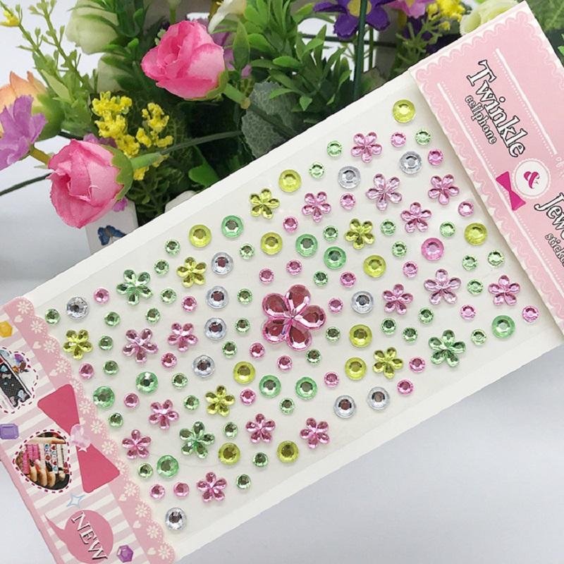 New Stickers On The Face Rhinestone Makeup Bright Face Art Sticker Children's Temporary Tattoo Rhinestone for Strasse Makeup