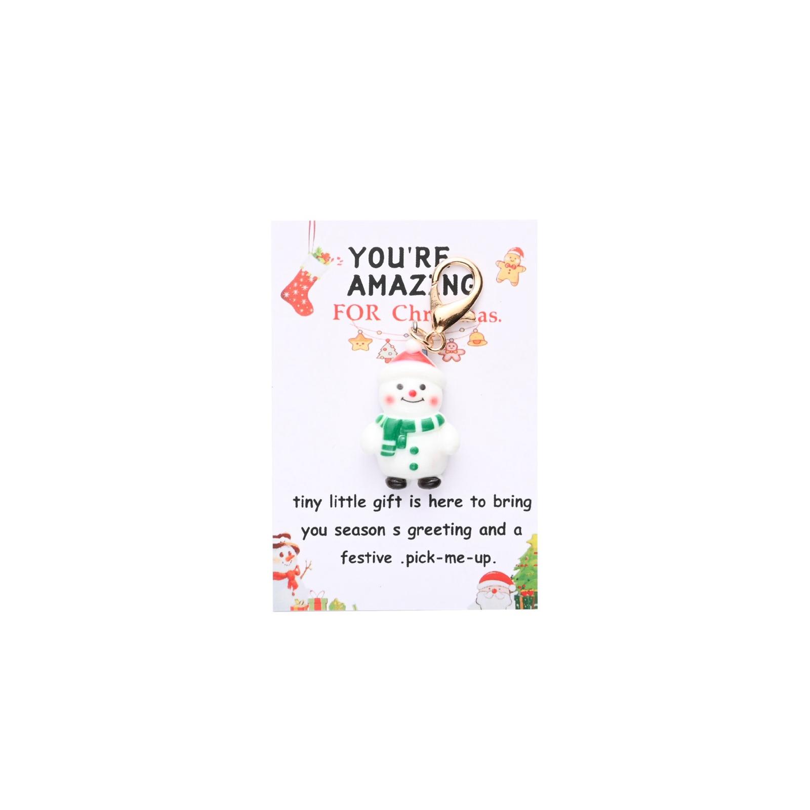 

Christmas Pocket Hug, English Blessing Card, Christmas-themed Keychain, Holiday Party Gift. One Size
