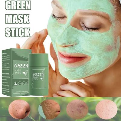Green Tea Deep Cleansing Mask Stick Detoxing Pore Cleaner For Face Black Heads Purifying Clay Blackhead Remover Nose Strips