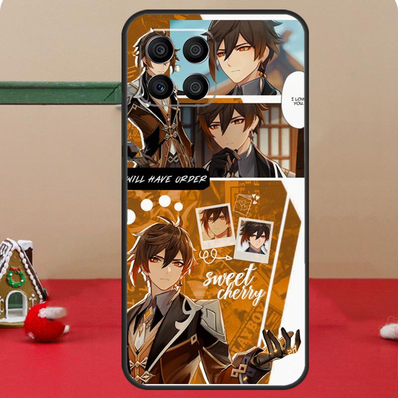 zhongli genshin impact Case For Honor Magic 8 7 6 Pro Honor 200 400 70 90 Lite X8c X8b X9a X9b X9c X9d Win RT Coque
