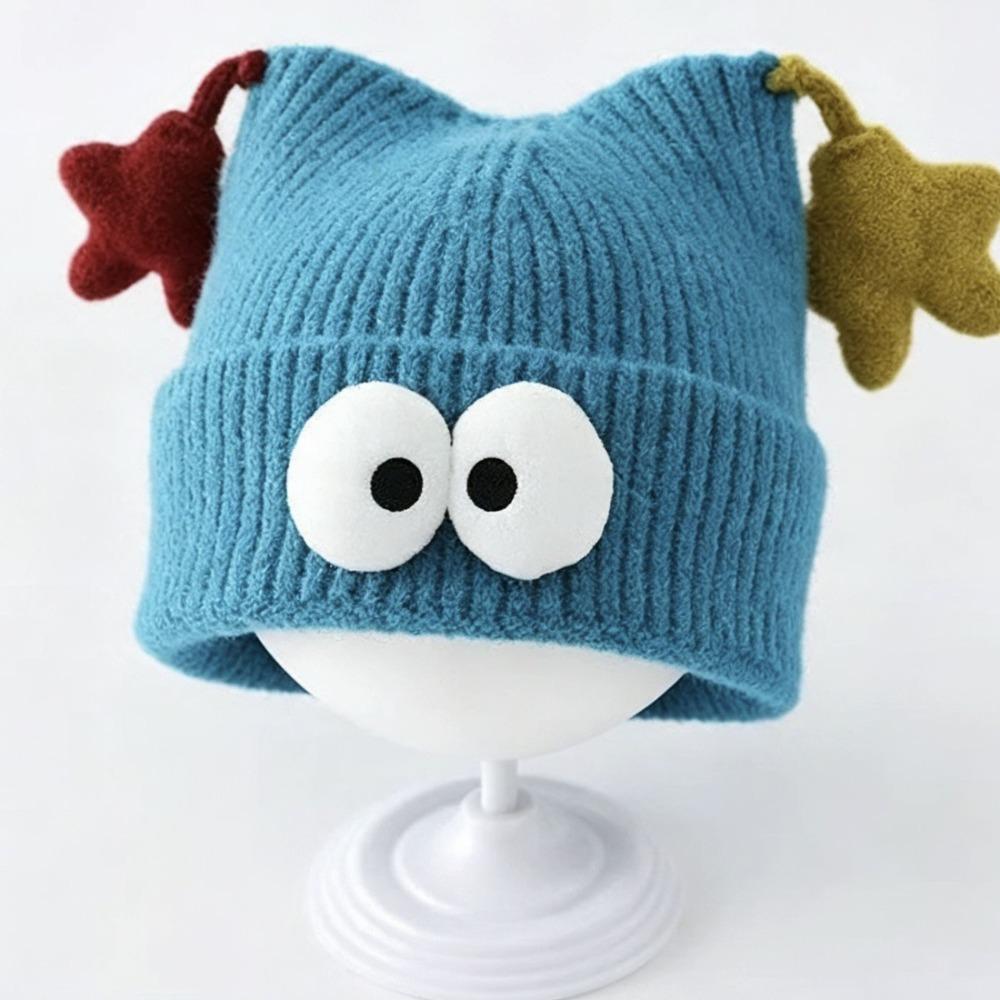 Thick Knit Kids Hat Polyester Toddler Hat Cute Baby Beanie Daily