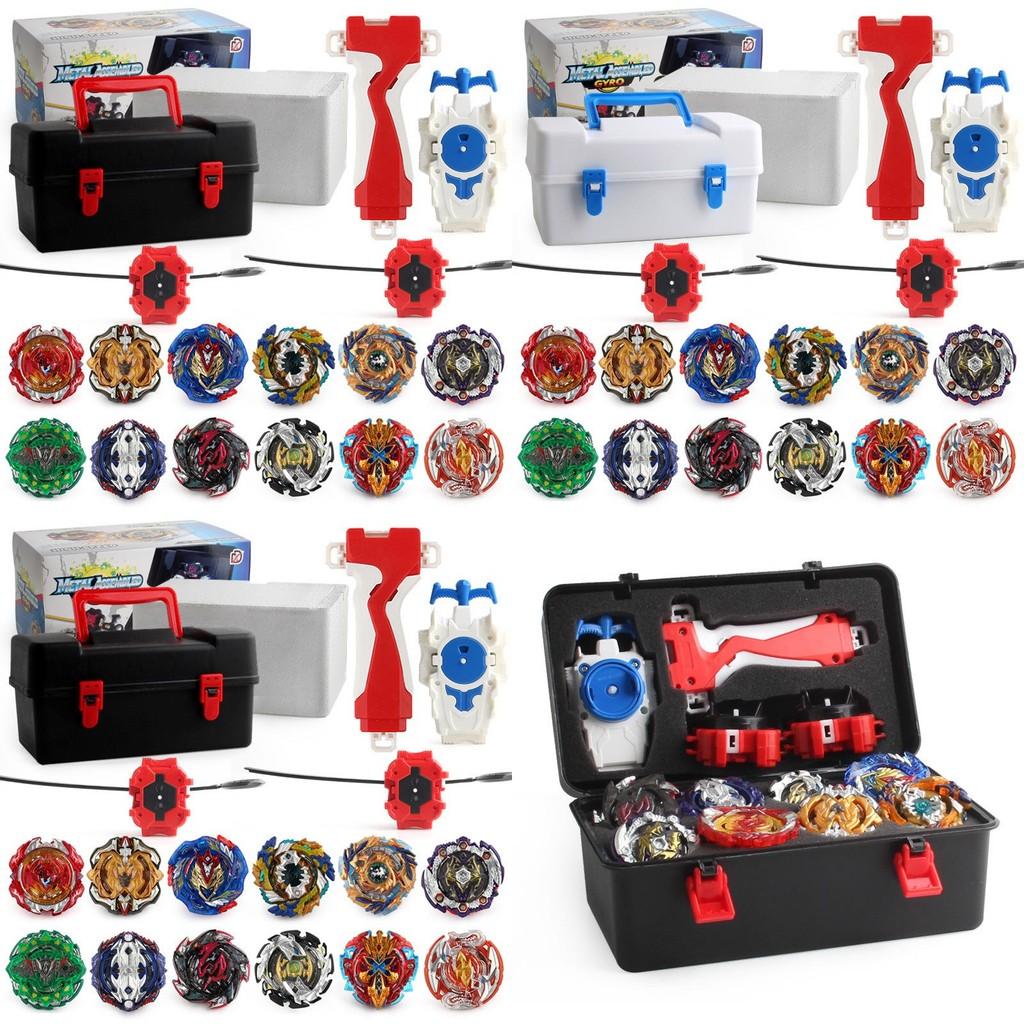 Premium Xd168-21a Kleine Größe Explosion Kreisel Set 17 Teile Spielzeug Aufbewahrungsbox Sammlung