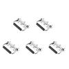 Pack Of 5 Spring Loaded Folding Handles Folding Handles with Spring Compact Designs Handle for Storage Boxes & Toolboxes