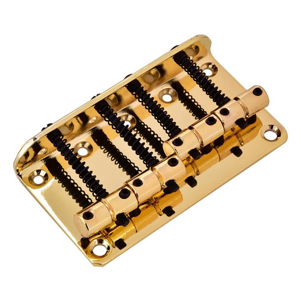 4 String Electric Bass Bridge Golden Color Bass Guitar Bridge Electric Bass Guitar