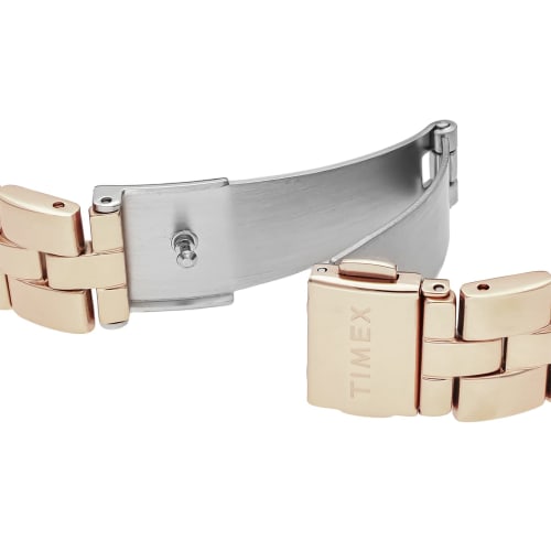 TIMEX Peyton Watch, 35.5mm, Women's, Pink Dial, Brass, Mineral Glass, Quartz Movement, America Watch TW2V23400