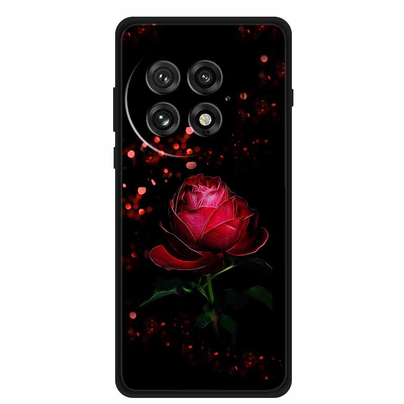For OnePlus 13 5G Case Colorful Splicing Cartoon Soft Silicone Black Cover For OnePlus 13R 5G Fashion Capa 1+13 Protective Funda
