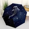 1pc Whale Shark, Starry Night Automatic Umbrella High Quality Canopy, Portable Folding Umbrella with, Ideal Gift for - Travel, Everyday, Formal Events
