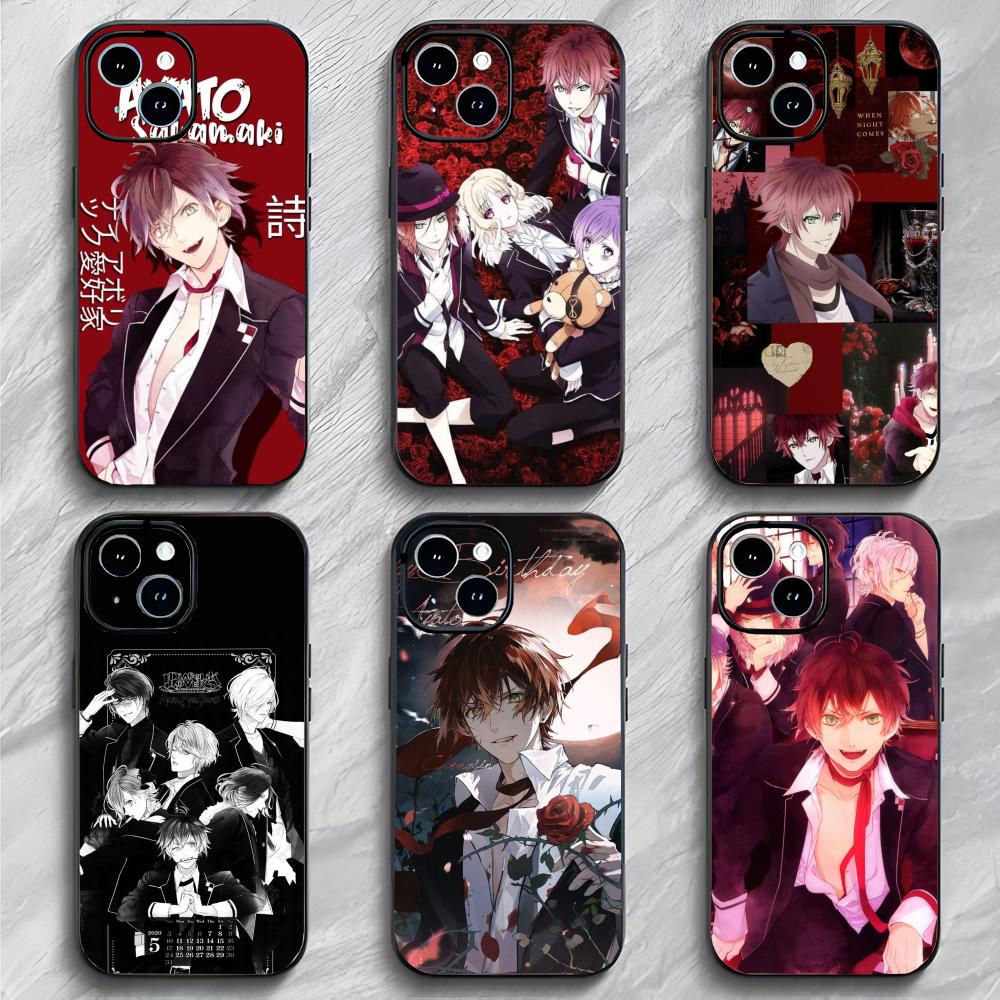 Romantic Vampire Anime D-Diabolik Lovers Phone Case Phone Case Soft Packaging Lightweight For iPhone17 16 15 14 13ProMax