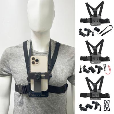 Phone Mount Holder Chest Strap Action Camera Bracket Adjustable Easy