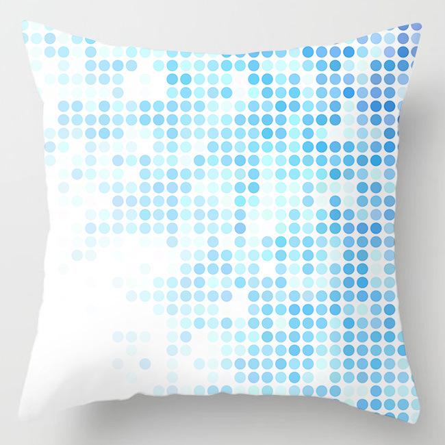 Modern Simple Blue Geometric Marble Pillowcase Home Sofa Pillowcase Pillowcase Pillowcase
