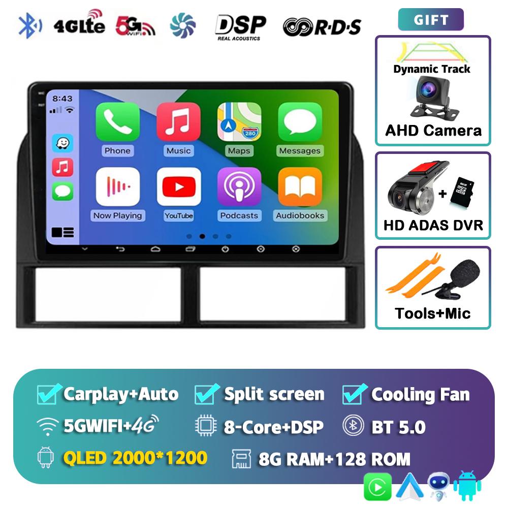 Android 14 Carplay For Jeep Grand Cherokee II WJ 1998-2004 Car Radio Navigation GPS Video Multimedia Player Autoradio Wifi+4G BT