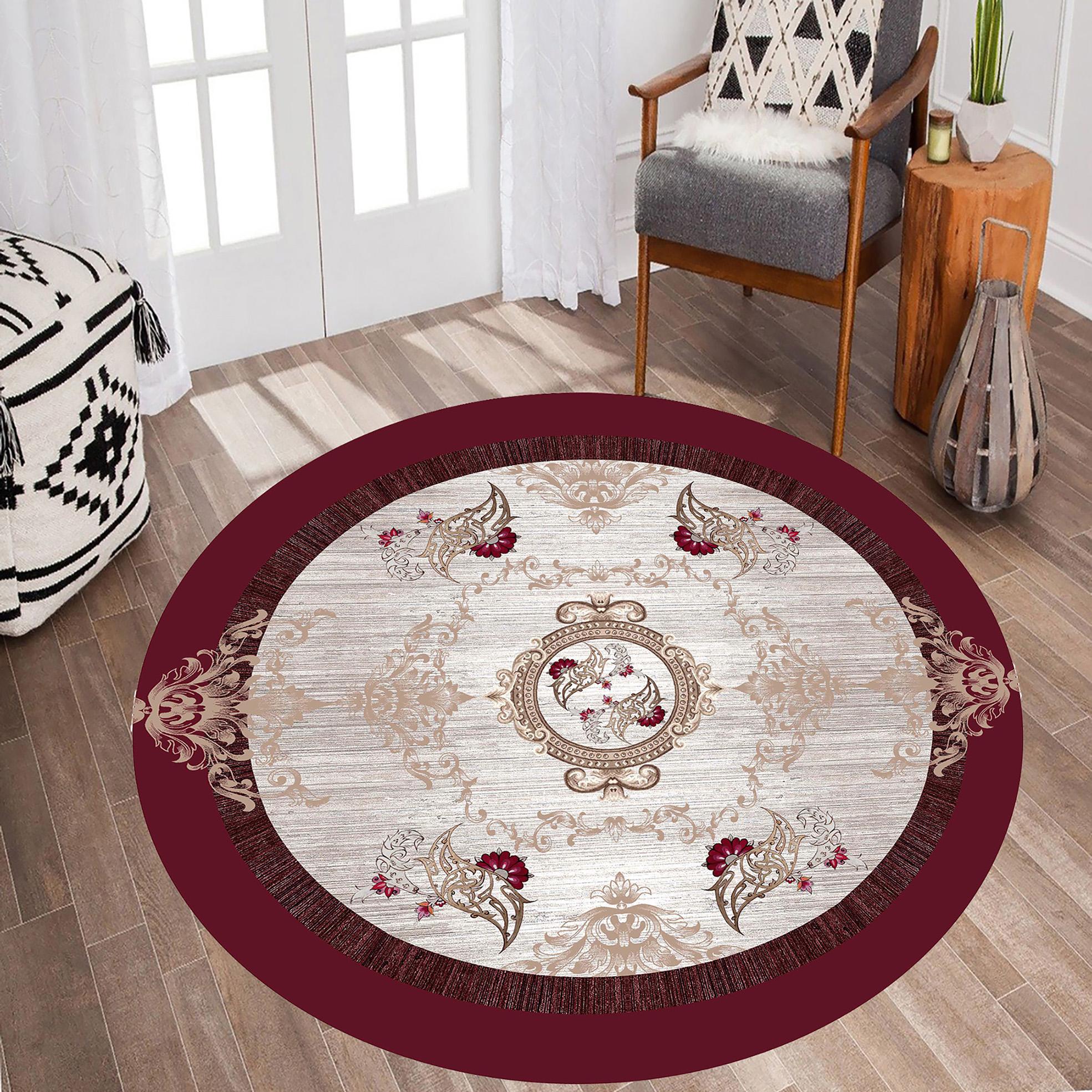 

MD-LIFE HOME Нескользящий круглый ковер с цифровой печатью MD1260