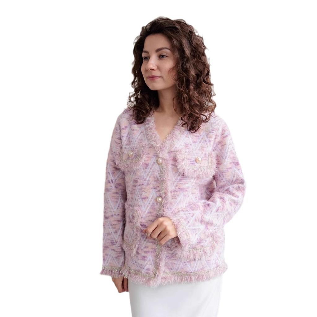 Grob gestrickte Strickjacken für Damen im Herbst, lässig, vorne offen, mit Knopfleiste, Winter-Cardigans, Mäntel, Oberbekleidung, Damen-Pullover mit V-Ausschnitt und Taschen