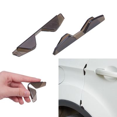 4PCS Flexible Anti-Scratch Car Door Edge Protection Protective Guard Edge Corner Defender Protector Strips Trim