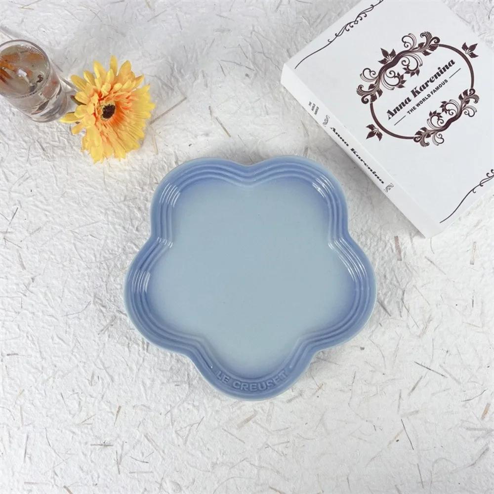 Piatto Piccolo in Ceramica Fiori di Pruno Multiuso 14cm Ciotole Rialzate per Animali Domestici Colore Solido Multicolore Ciotola per Cibo Gatti