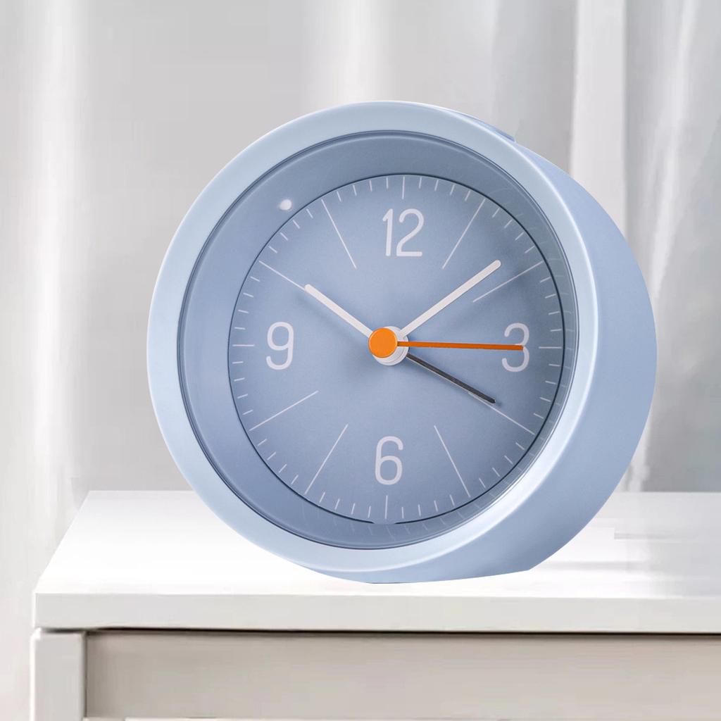 Electronic Alarm Cute Clear Panel Analog Alarm Clock for Bedrooms Shelf Desk