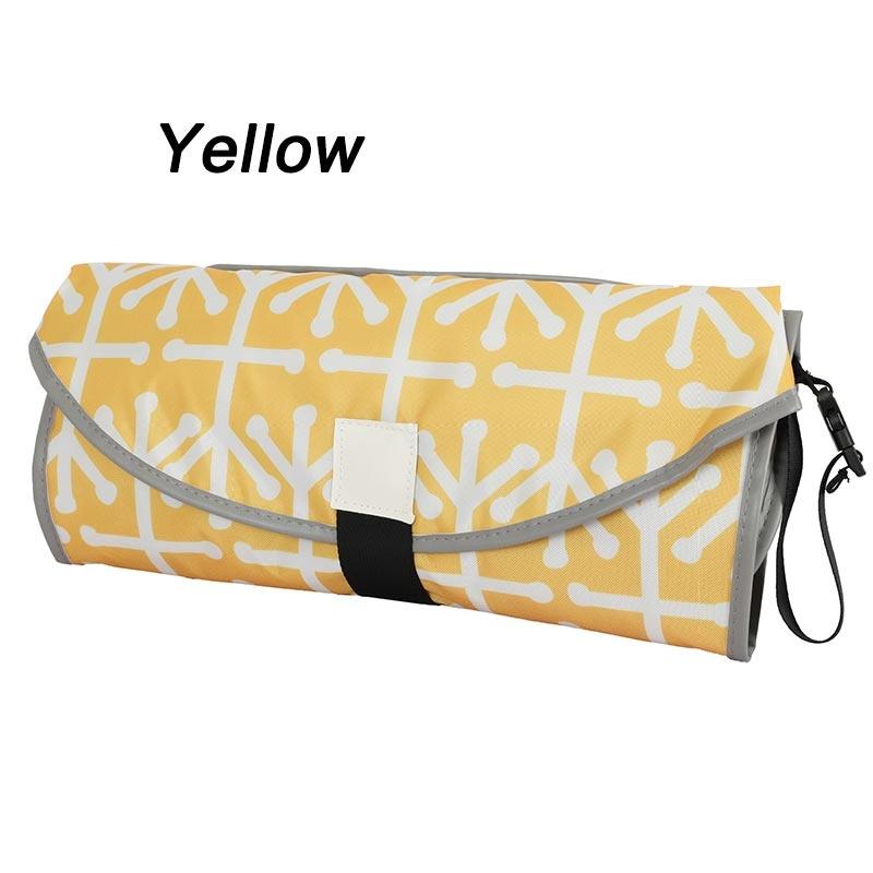 

Портативный детский складной коврик для мочи, удобный сменный коврик для подгузника, универсальный водонепроницаемый коврик для ухода за подгузником, немокрый коврик жёлтый