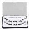 20pcs Dental Roth Bracket 0.022inch Metal Dust Proof Orthodontics Tooth Slot Roth Bracket