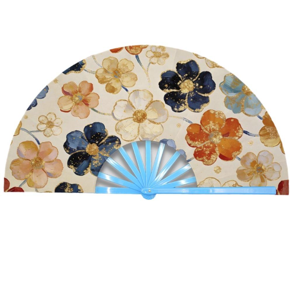 Handmade Portable Folding Fan Decorative Retro Handheld Fan Hanfu Accessories