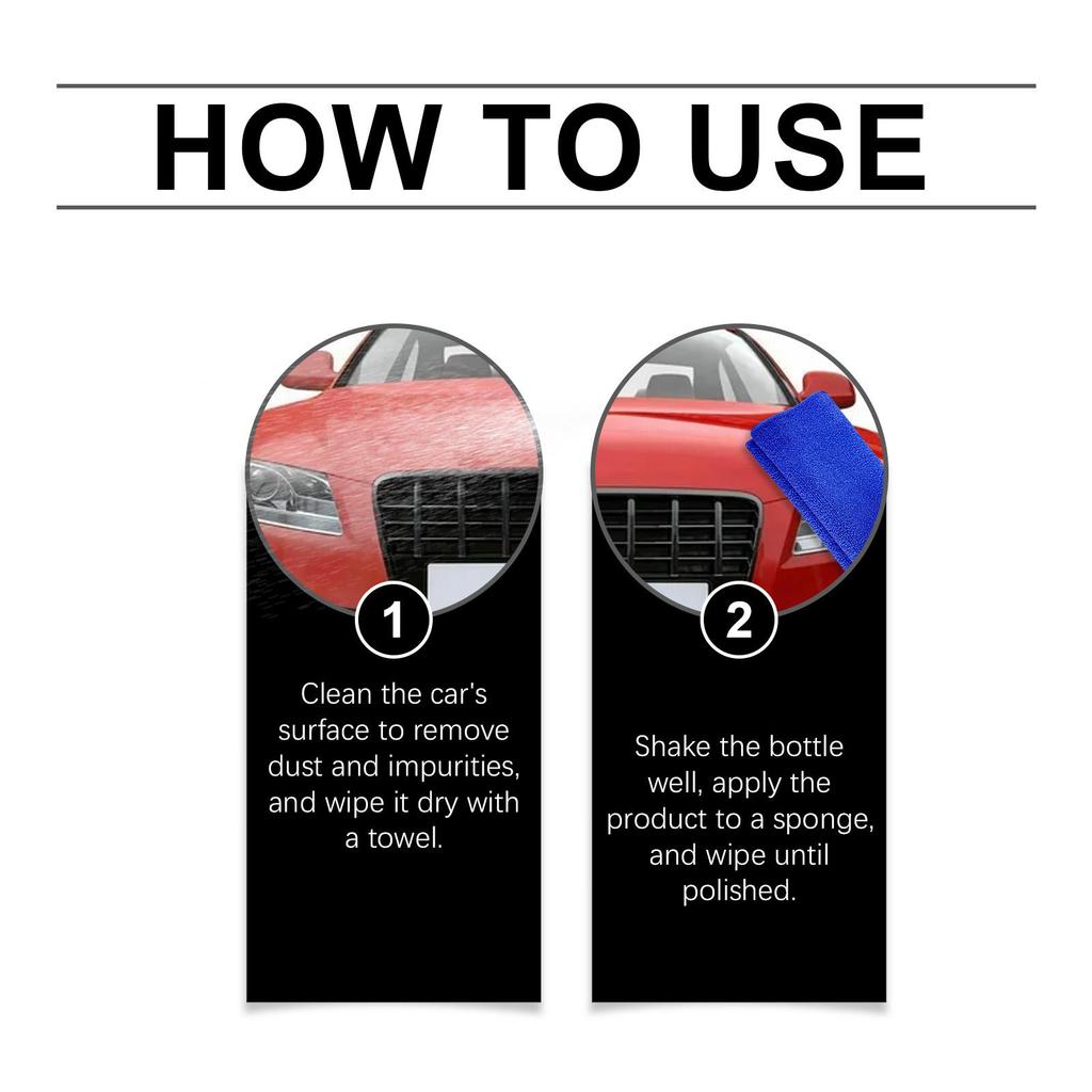 Homonth car coating agent, smooth surface cleaning, decontamination, restore luster, easy to operate, daily maintenance 1set