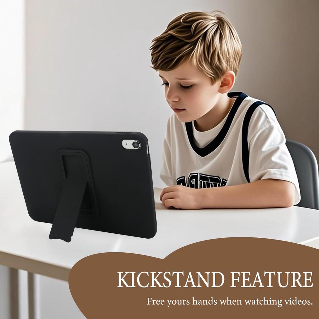 Für iPad (2025)/10.9 (2022) Hülle TPU + PC Hautfreundlich Ständer Tablet-Abdeckung