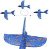 Rubber Band Launch Foam Airplanes 13.5" Throwing Plane Glider Outdoor Catapult Slings Plane Toy Flying Gifts for Kids