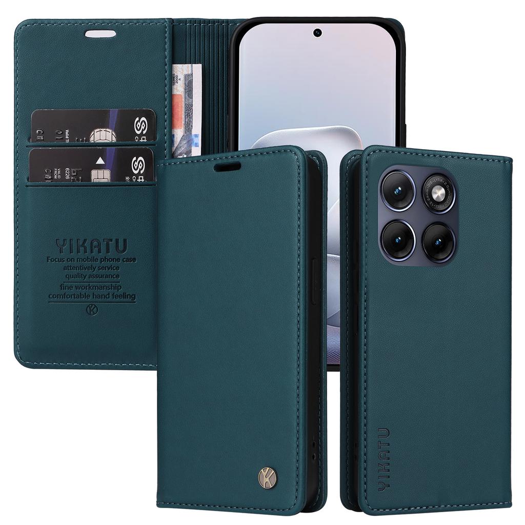 Case for Edge 70 Fusion+ 5G - Leather/PU, Green
