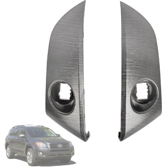 Central Dashboard Cover Strip Trim Center Trument Cluster Panel Trim 55413-42070-B0 55412-42060-B0 Compatible With Toyota RAV4 Base Limited EV Sport