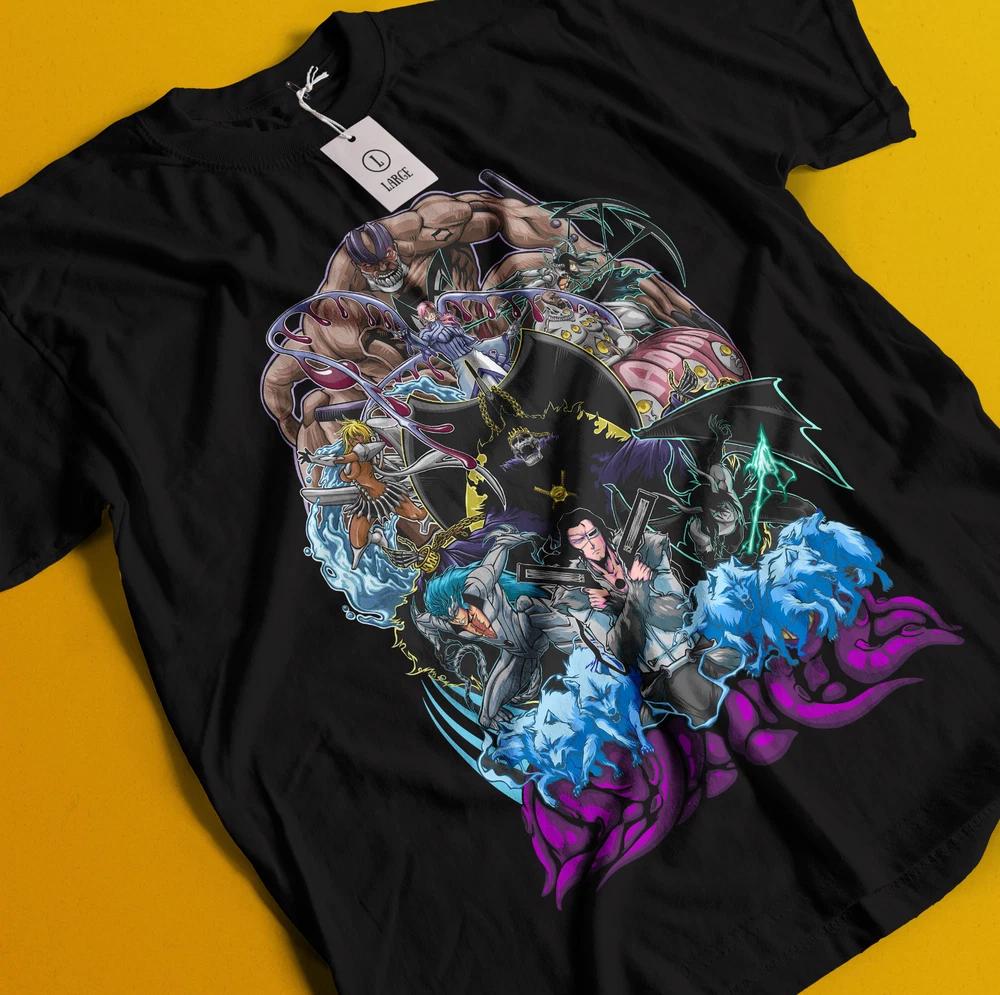 Bleach Anime TShirt Espada Squad Shirt Ichigo Bankai Tee Aizen Tshirt Zaraki S