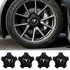 4 st/180 mm Bilhjulnavskåpa Emblem Bilnavkapslar Tillbehör För För Tesla Model 3 2017 2018 2019 2020 2021 2022 2023