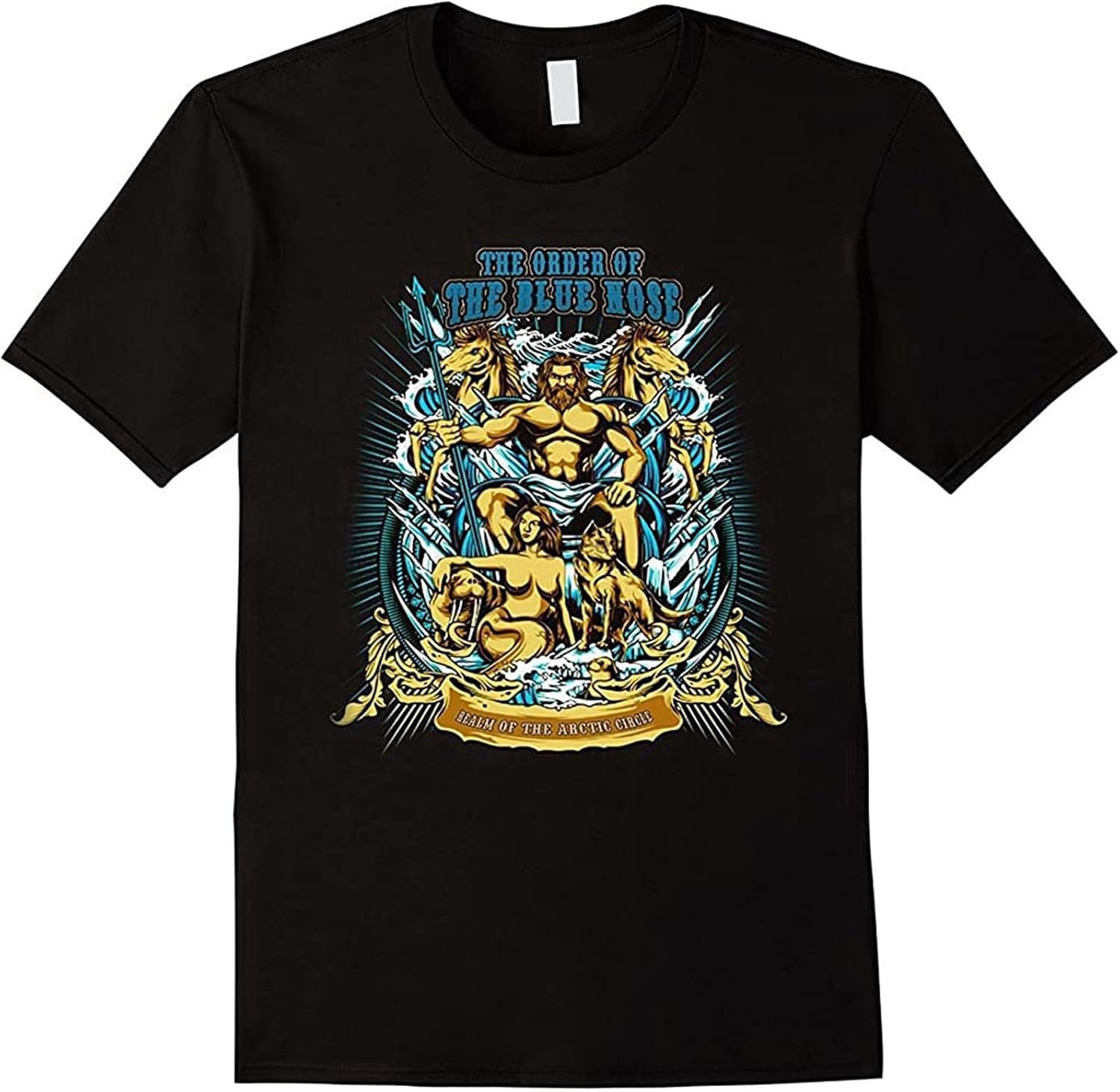 Us Navy Shellback The Order of The Blue Nose Men s Cotton Men T Shirt L чёрный