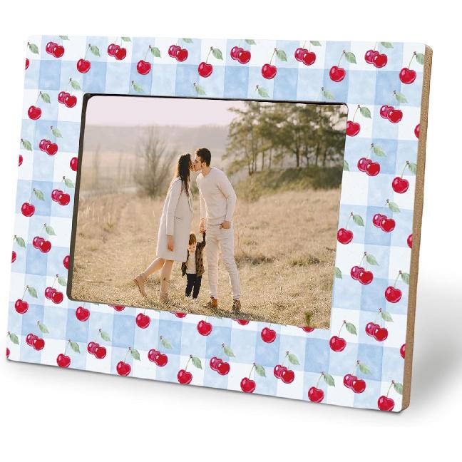 Mexico Floral Decoration Picture Photo Frame 5x7, Gifts for Mexico Floral Lovers, Brown and Beige Picture Frames for Desk Tabletop Wall Display