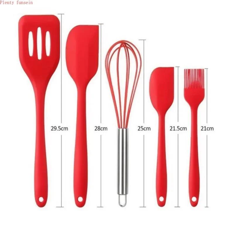 Kitchen Gadgets Cooking Spoon Shovel Silicone Kitchenware 10-piece Set