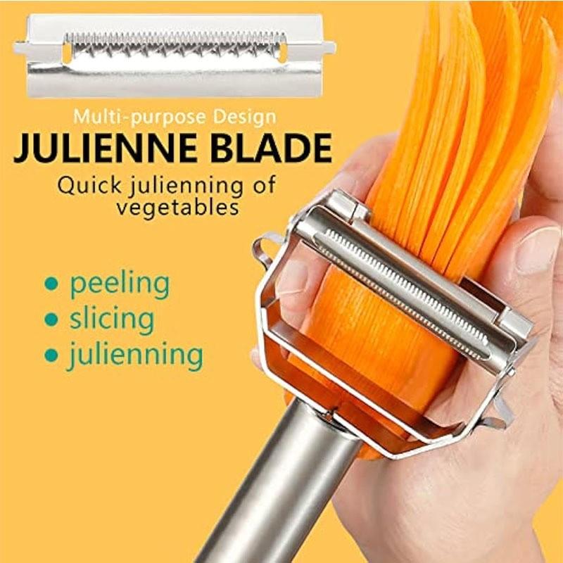 High Quality Stainless Steel Potato Cucumber Carrot Grater Julienne Peeler Vegetables Fruit Peeler Vegetable Slicer,Cooking Tools,for The Kitchen