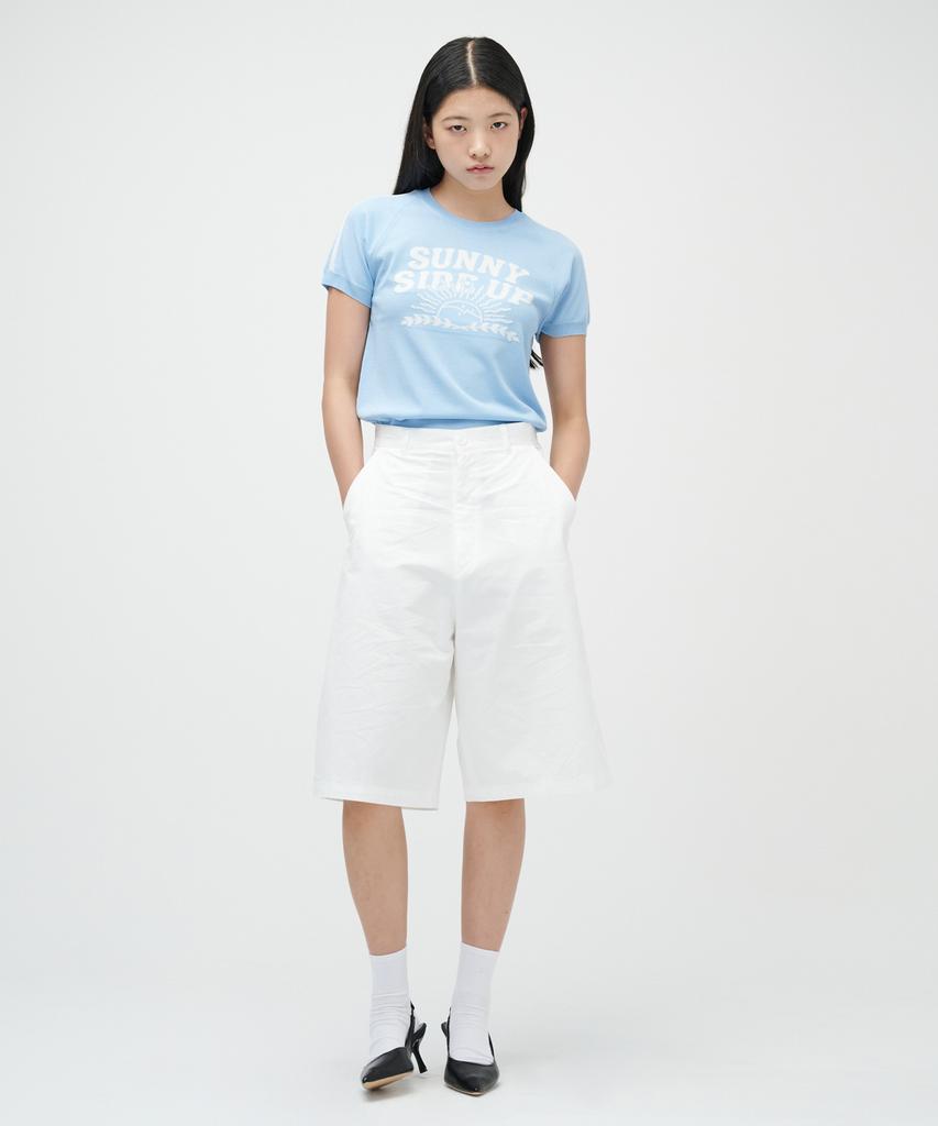 TAKEASY (Women'S) Line Half Knit (Sky Blue)