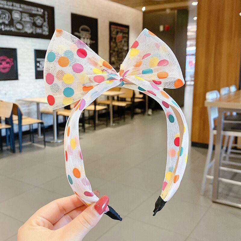 

1 шт. Новая сетчатая камуфляжная повязка на голову с прозрачным бантиком, изысканная повязка для волос для женщин, милое кольцо для волос