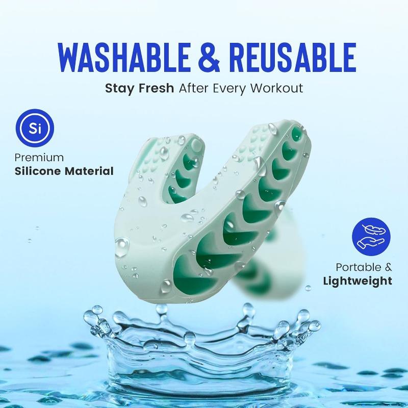 Reduktor dvojité brady Cvičební pomůcka na čelist – Skulptor čelistní linie a zeštíhlovač obličeje pro ženy a muže – Podporuje pohyb čelisti a napomáhá přirozené funkci čelisti