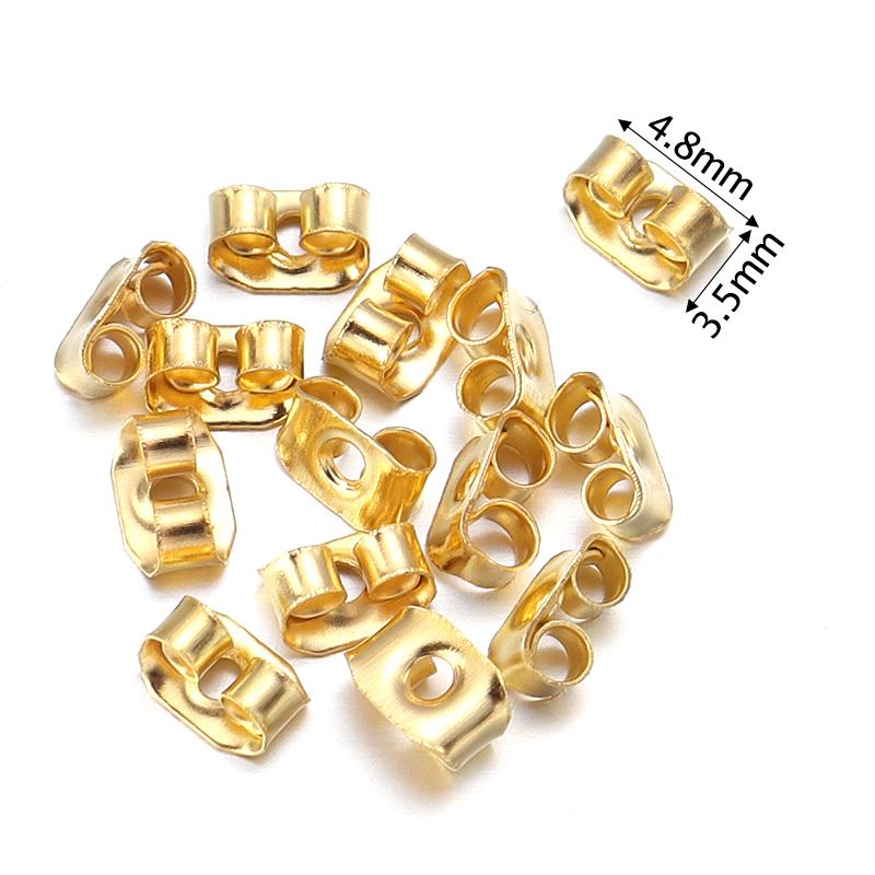 100pcs/Lot Rubber Ear Backs Stopper Earnuts Stud Earring Back Supplies For DIY Jewelry Findings Making Accessories Wholesale
