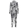 Women Men Punk Robot Abstract Art Geometry 3D Printed Jumpsuit Adults Halloween Cosplay Costume for Dancing Party Dress Up