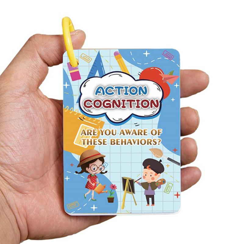 50Pcs What Am I Doing Flash Cards Conversation Flashcards Action Behaviors Lanuage For Learning To Talk Family Cards