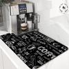 Kitchen Mat Diatom Mud Drain Mat Dish Dry Absorbent Coffee Drain Pad Home Decoration Accessories Small Rugs for Bedroom