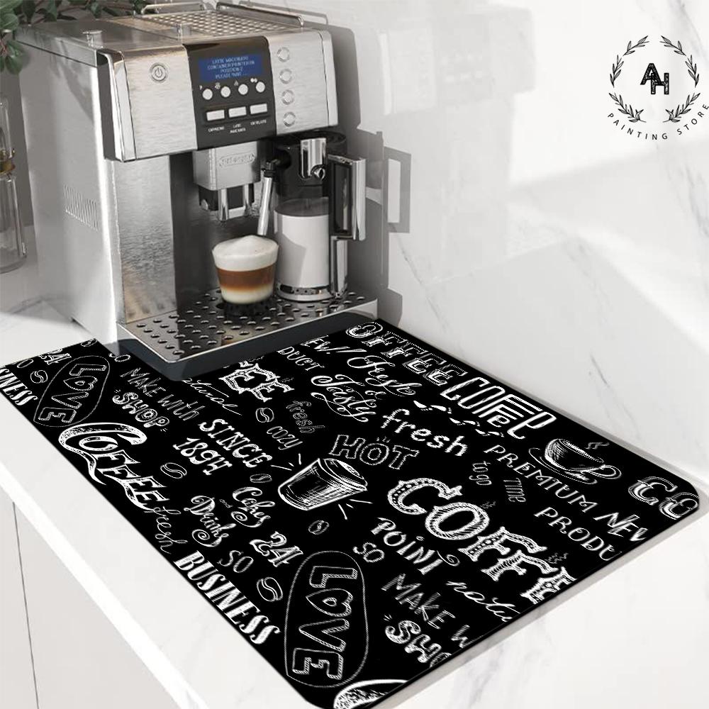 

Kitchen Mat Diatom Mud Drain Mat Dish Dry Absorbent Coffee Drain Pad Home Decoration Accessories Small Rugs for Bedroom 20x30cm