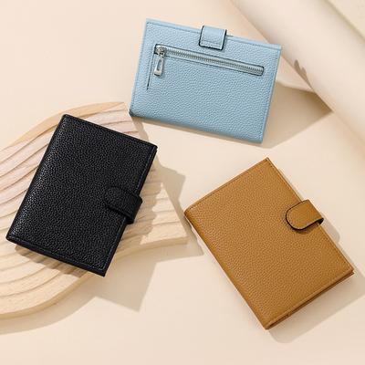 Nuovo stile  PU  RFID  borsa passaporto ultrasottile  portafoglio multifunzionale  portadocumenti di viaggio  borsa porta documenti passaporto  femminile